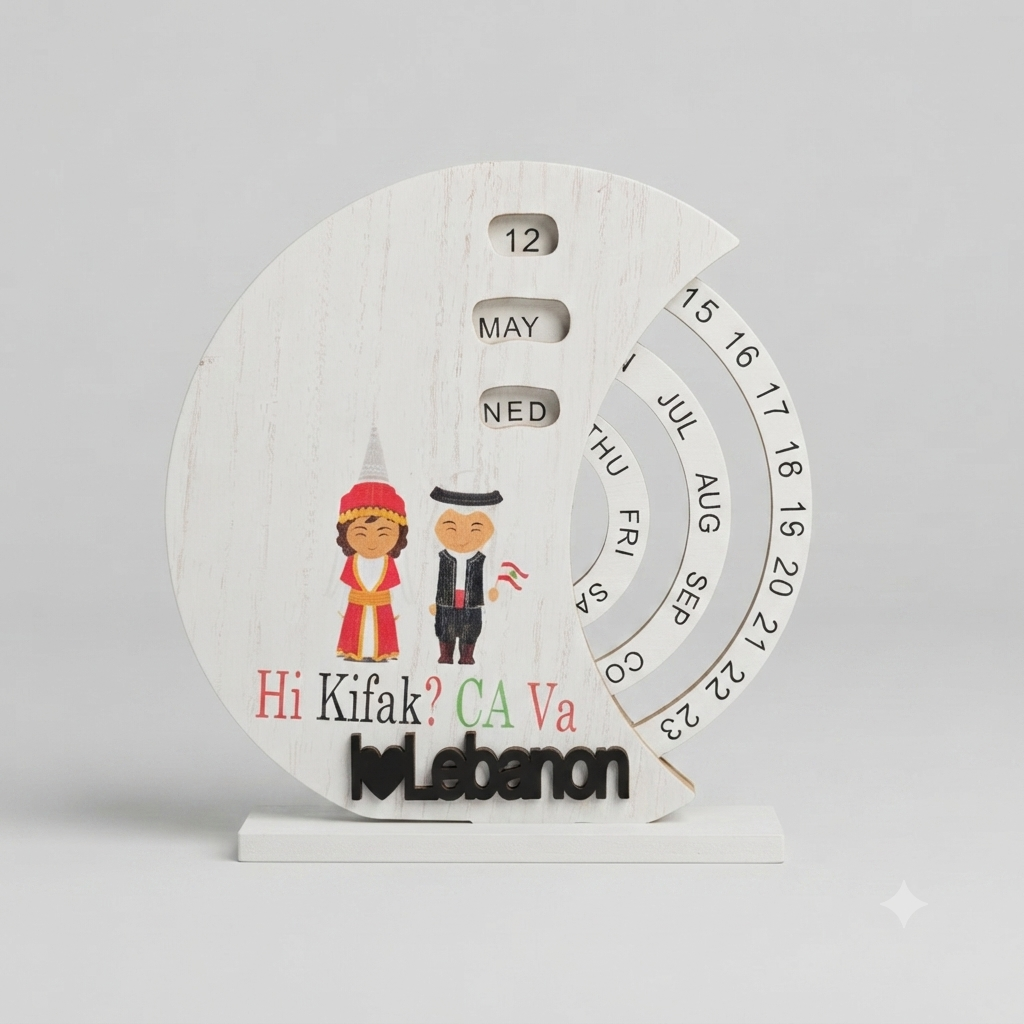 Lebanese Wooden calender