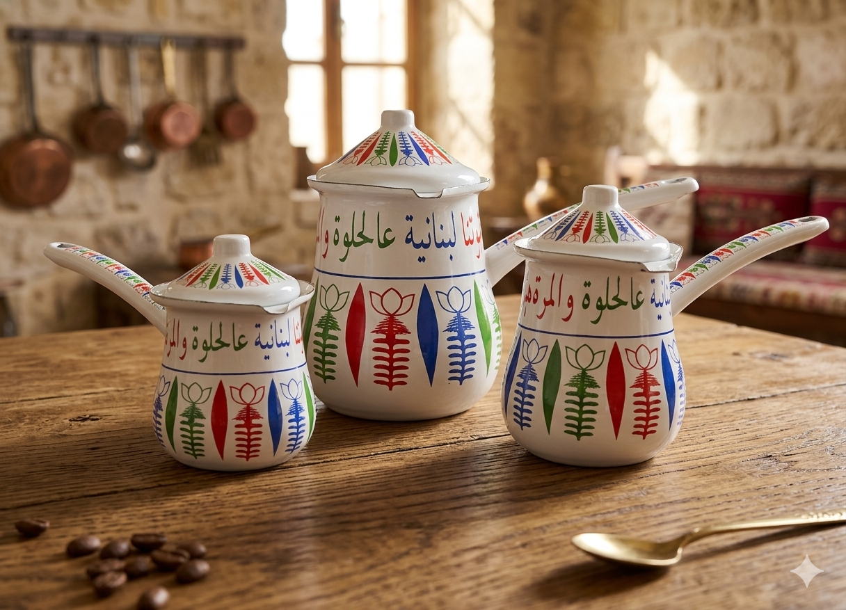 Lebanese coffe kettle - ركوة قهوة لبنانيه