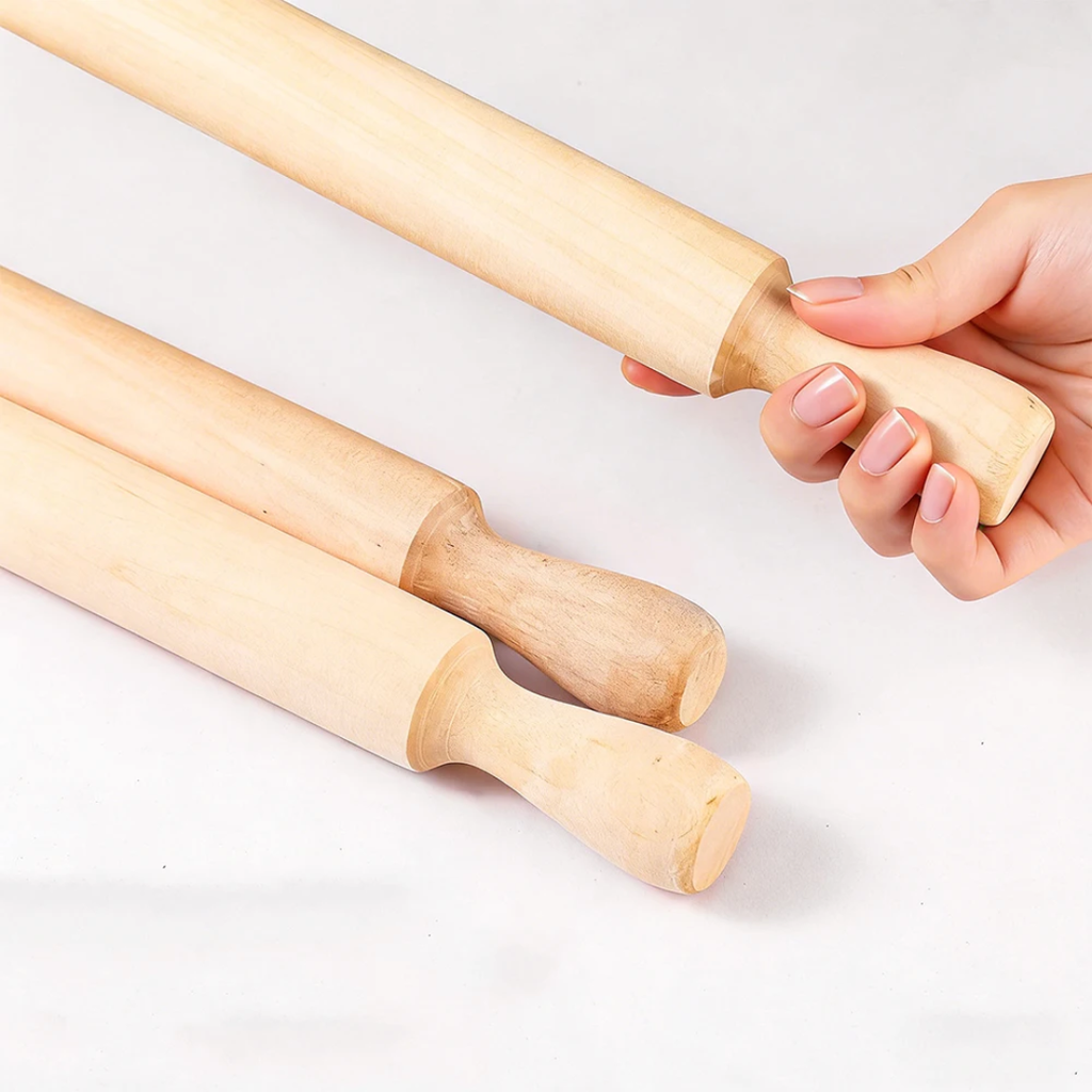 Wood rolling pin - شوبك عجين