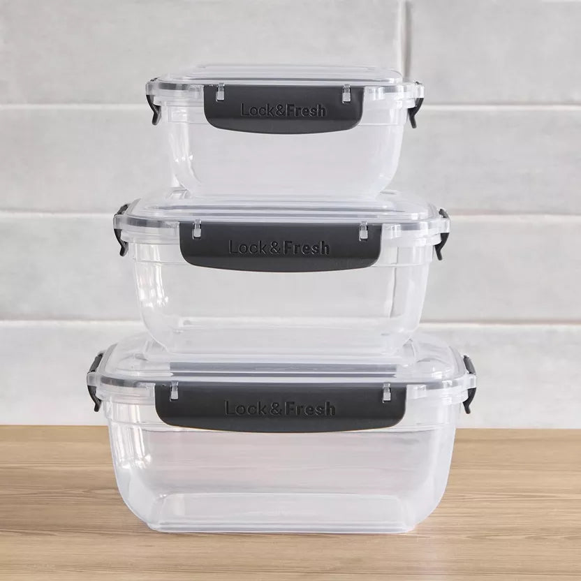 Set of 3 tuperware  - طقم تبروير 3 قطع