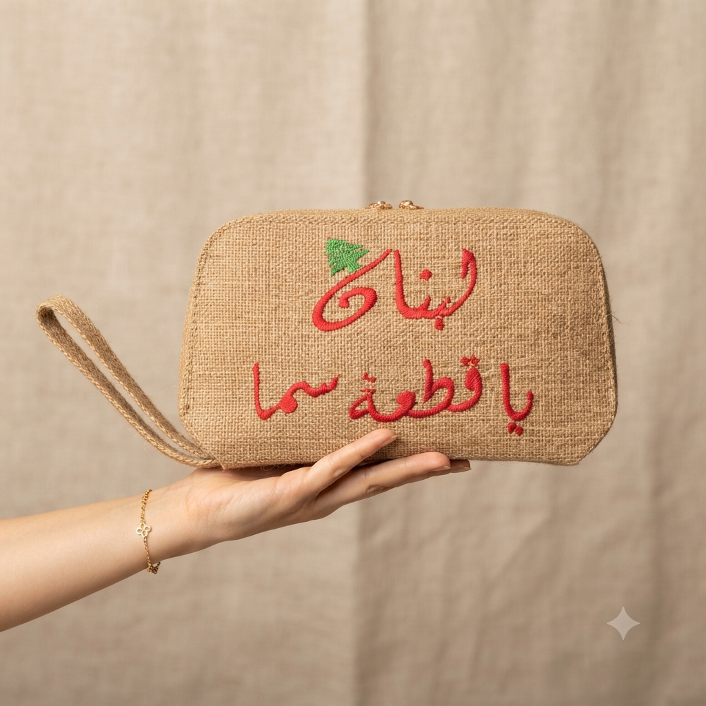 Mini jute bag - شنطة خيش صغيره