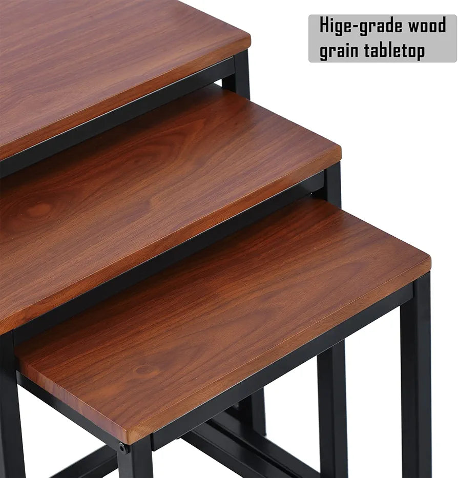 Set of 3pcs square Tables- طقم طاولات مربع ٣ قطع