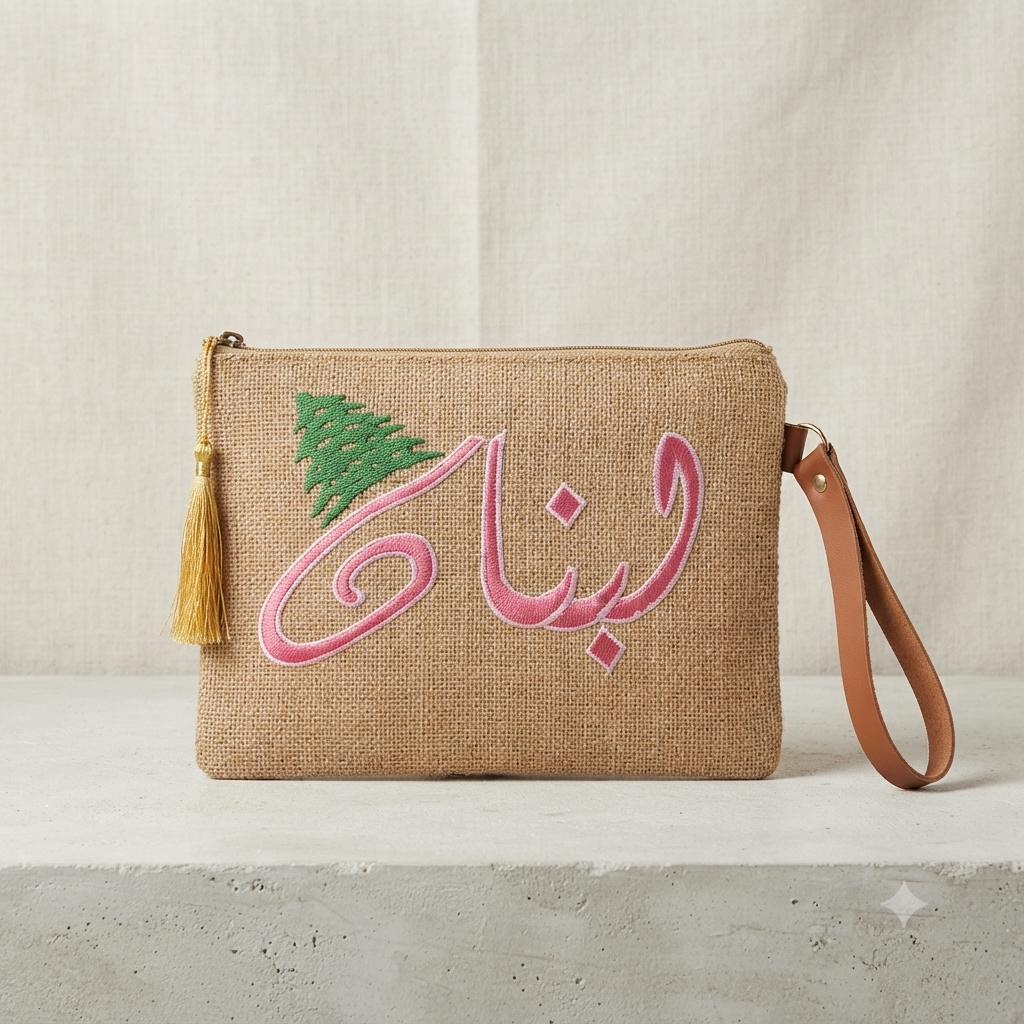 Jute wallet - جزدان