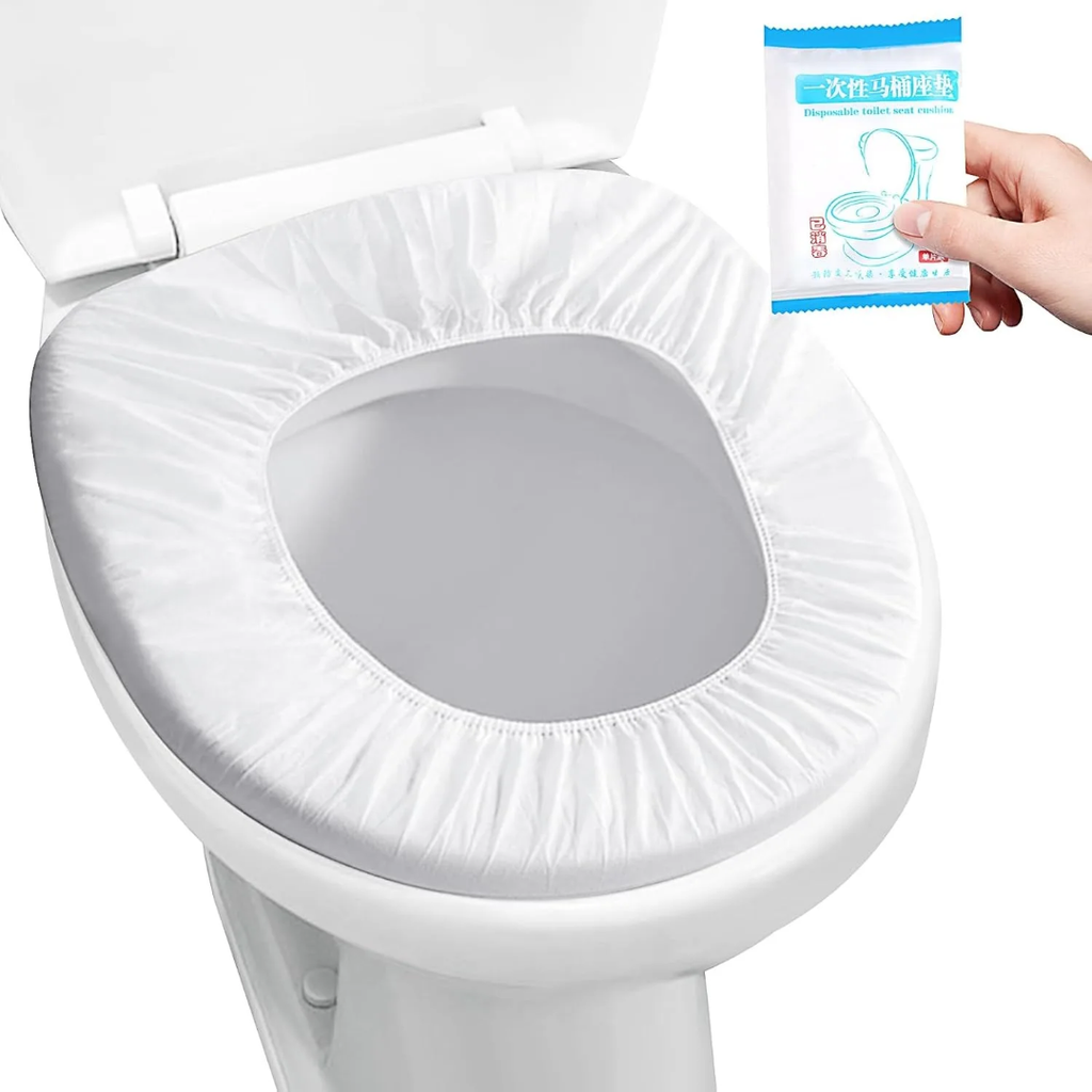 8pcs disposable toilet seat cover-(٨ قطع)  غطاء مقعد المرحاض القابل للتغيير