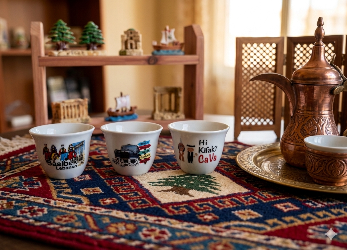 Lebanese coffee cup - فنجان قهوه شفه لبناني