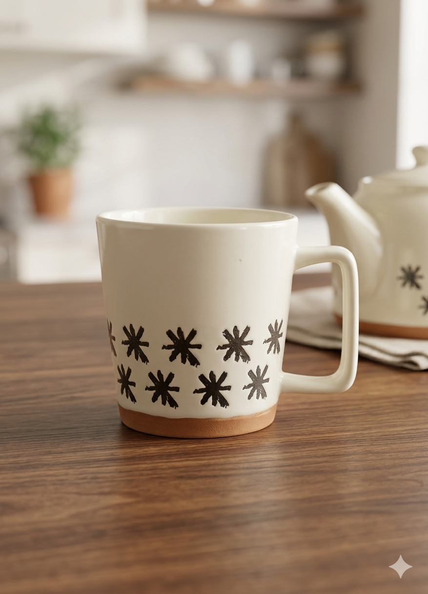4pcs ceramic cup set - طقم أكواب سيراميك