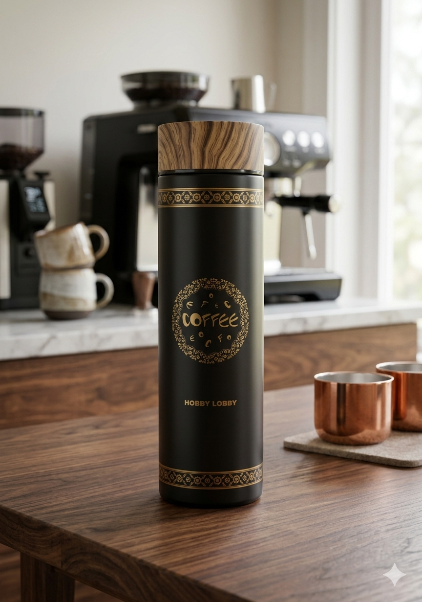 Coffe thermos with cup - ترمس قهوه مع فنجان