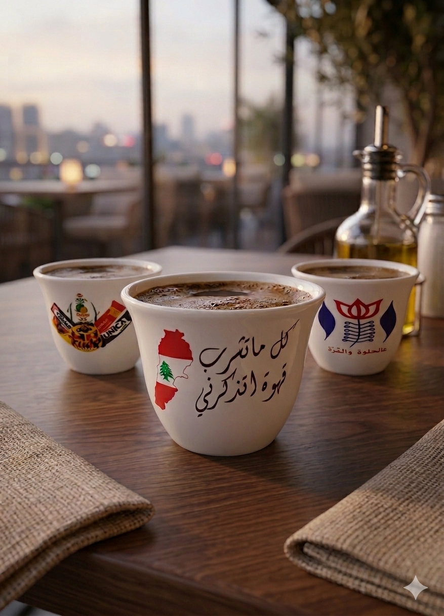 Lebanese coffee cup - فنجان قهوه شفه لبناني