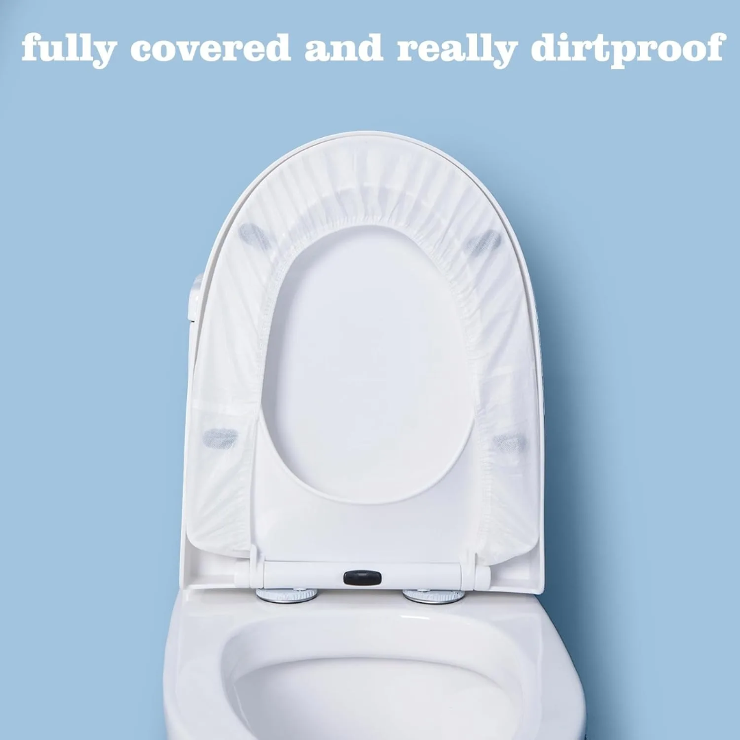 8pcs disposable toilet seat cover-(٨ قطع)  غطاء مقعد المرحاض القابل للتغيير