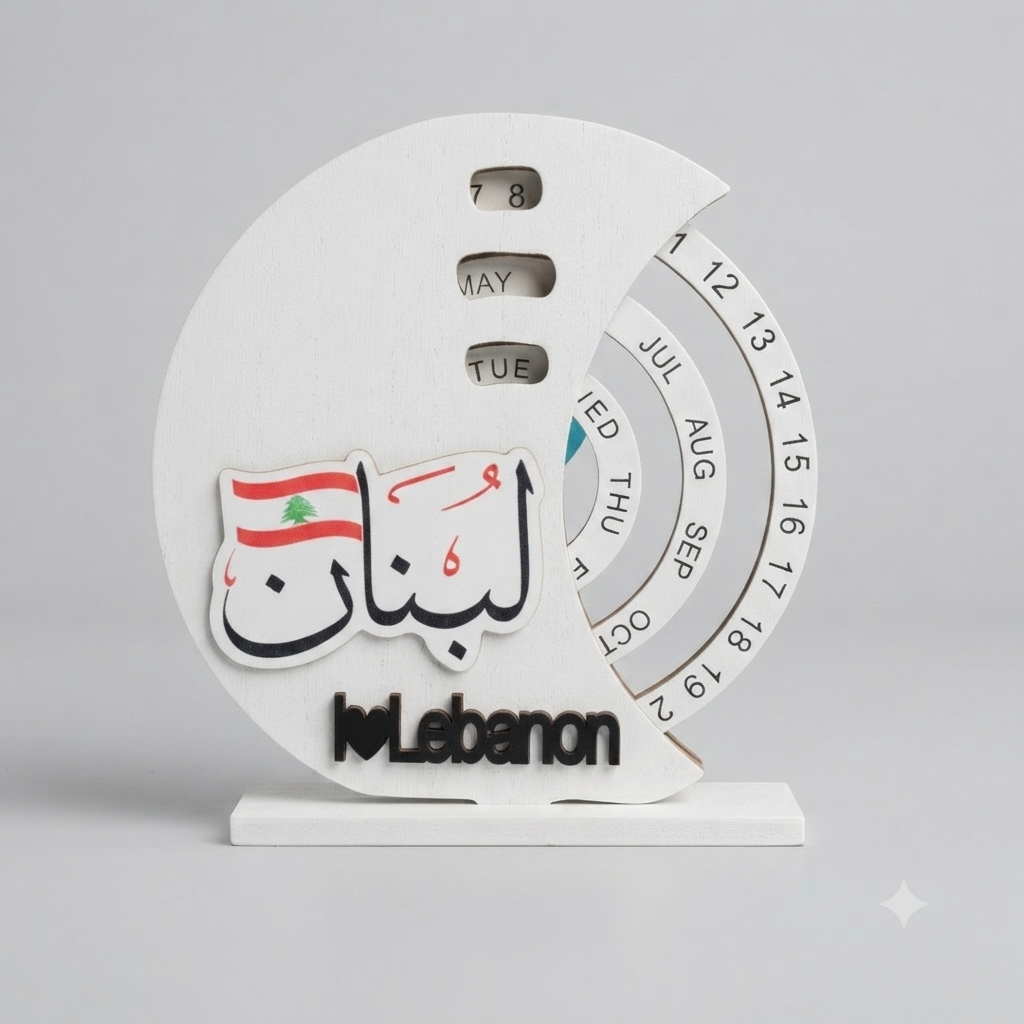 Lebanese Wooden calender
