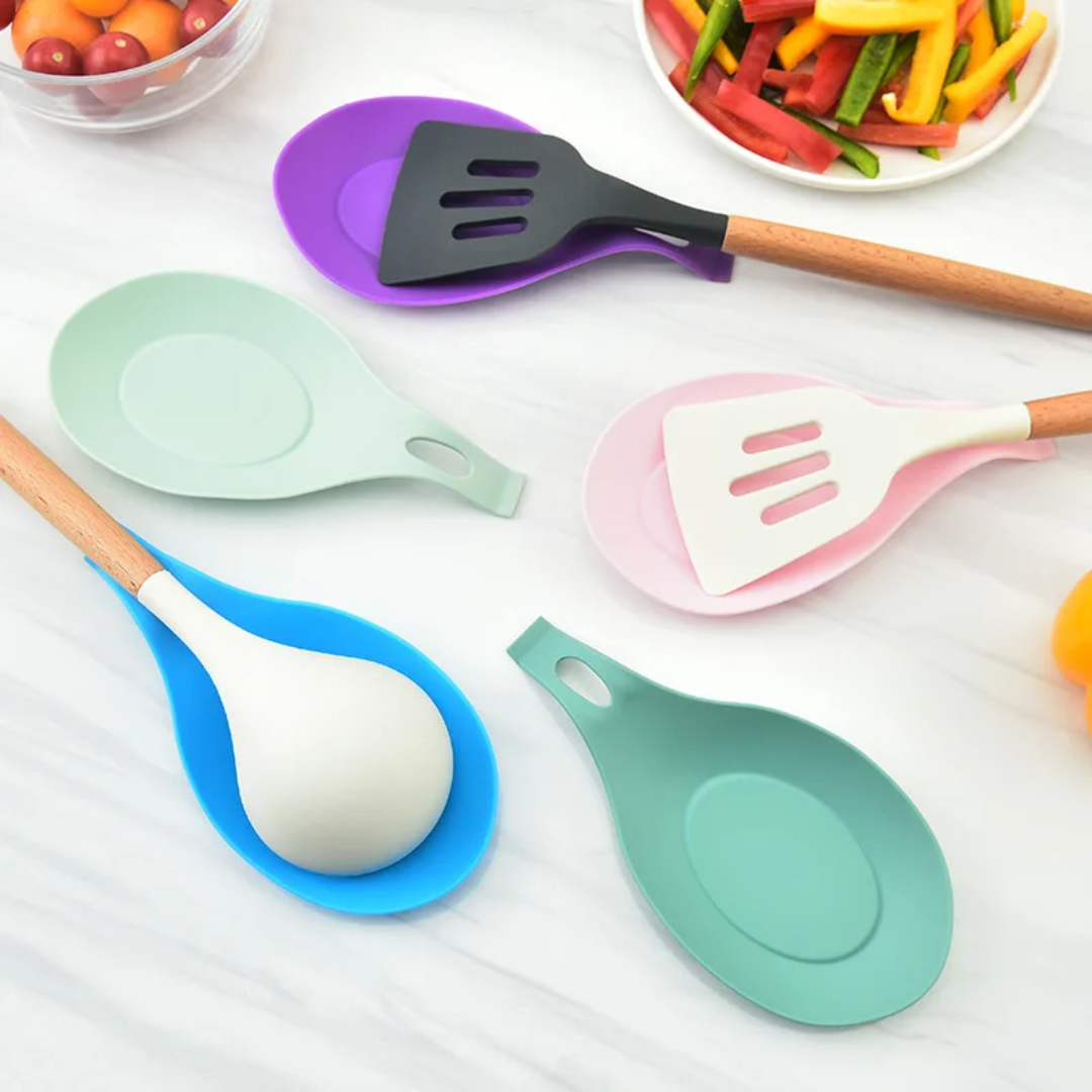 Silicone scoop holder -حامل الملاعق السيليكون