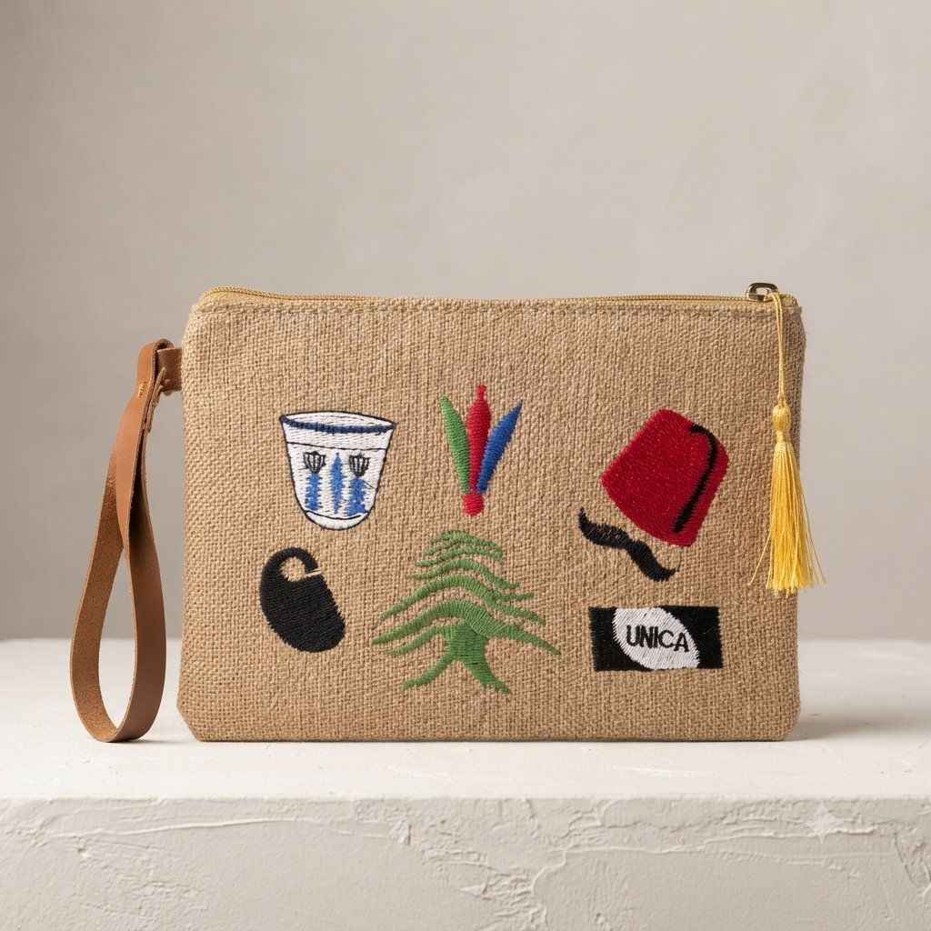Jute wallet - جزدان