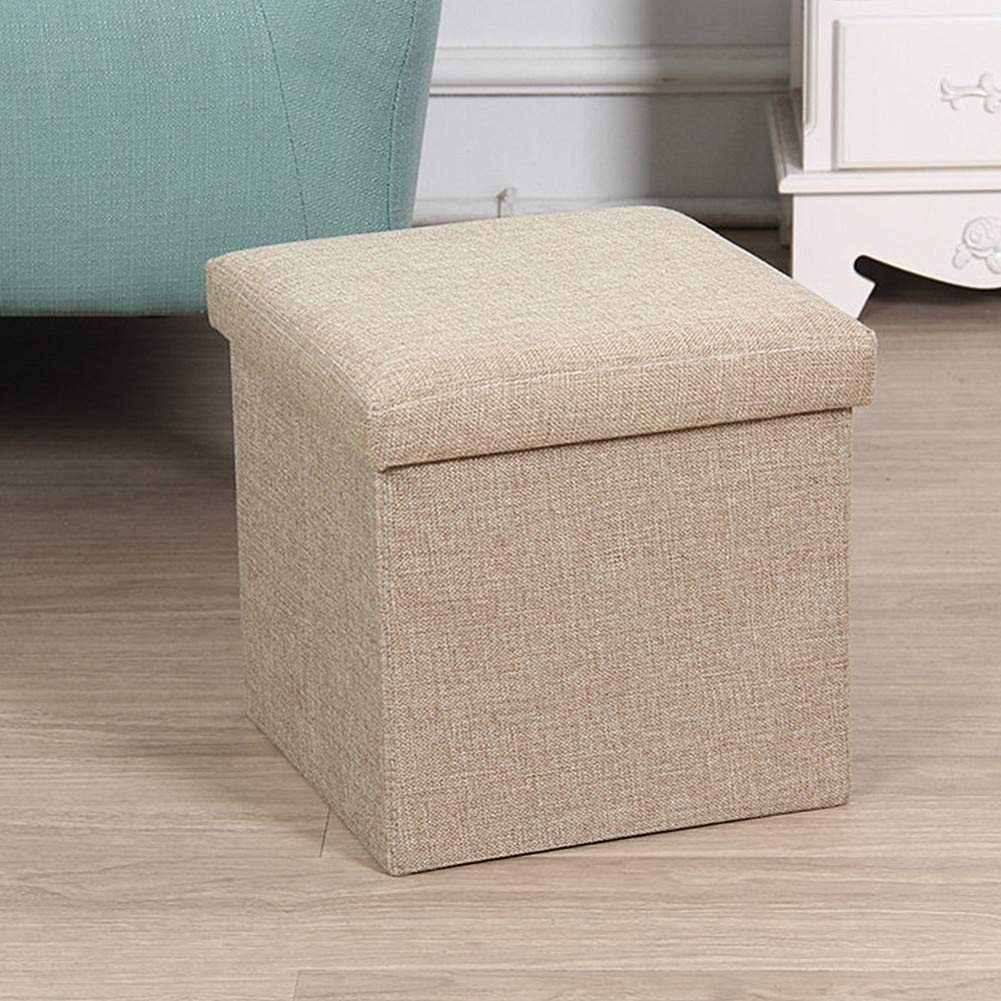 Foldable storage ottoman bench